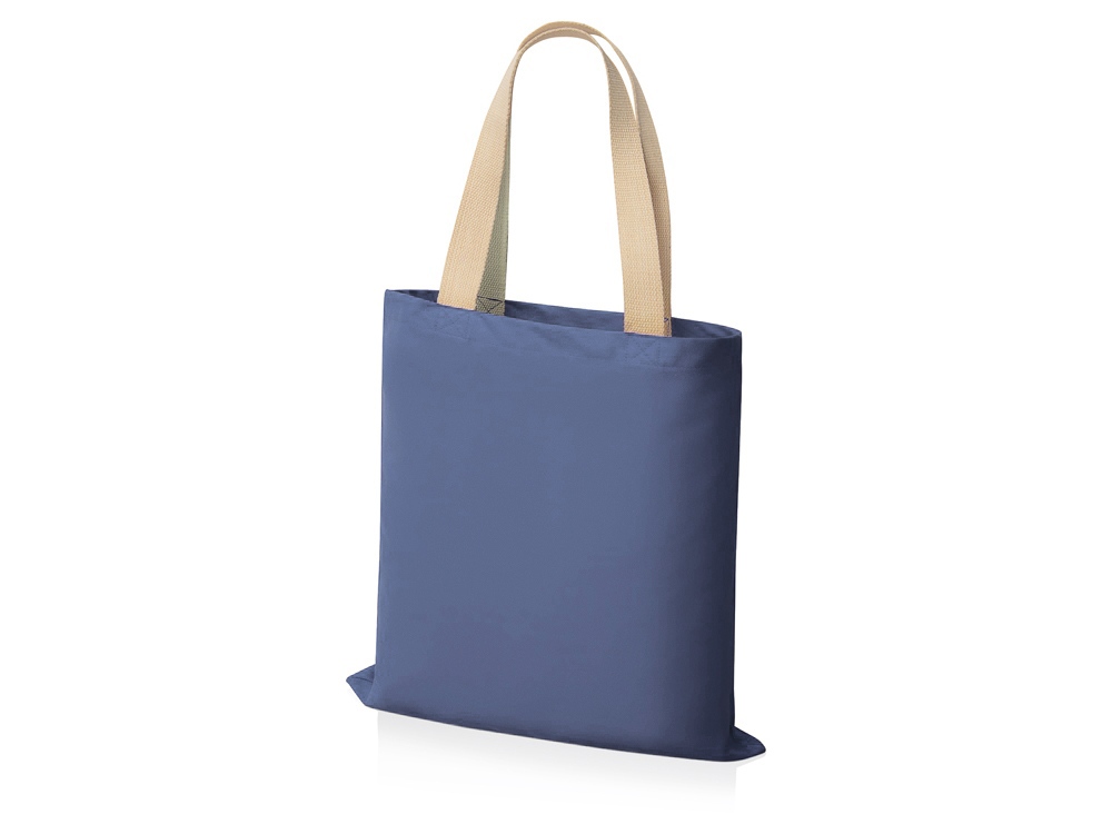 Сумка для шопинга Steady из хлопка с парусиновыми ручками, 260 г/м2, голубой