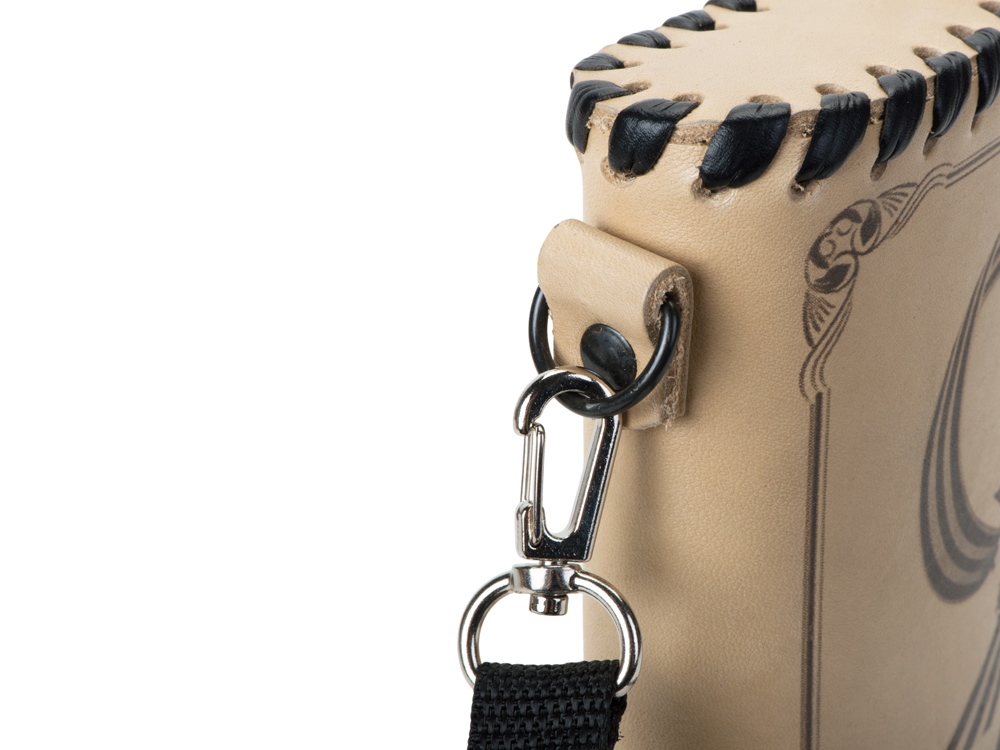 Фляга 503 (белая кожа), 0,5 л