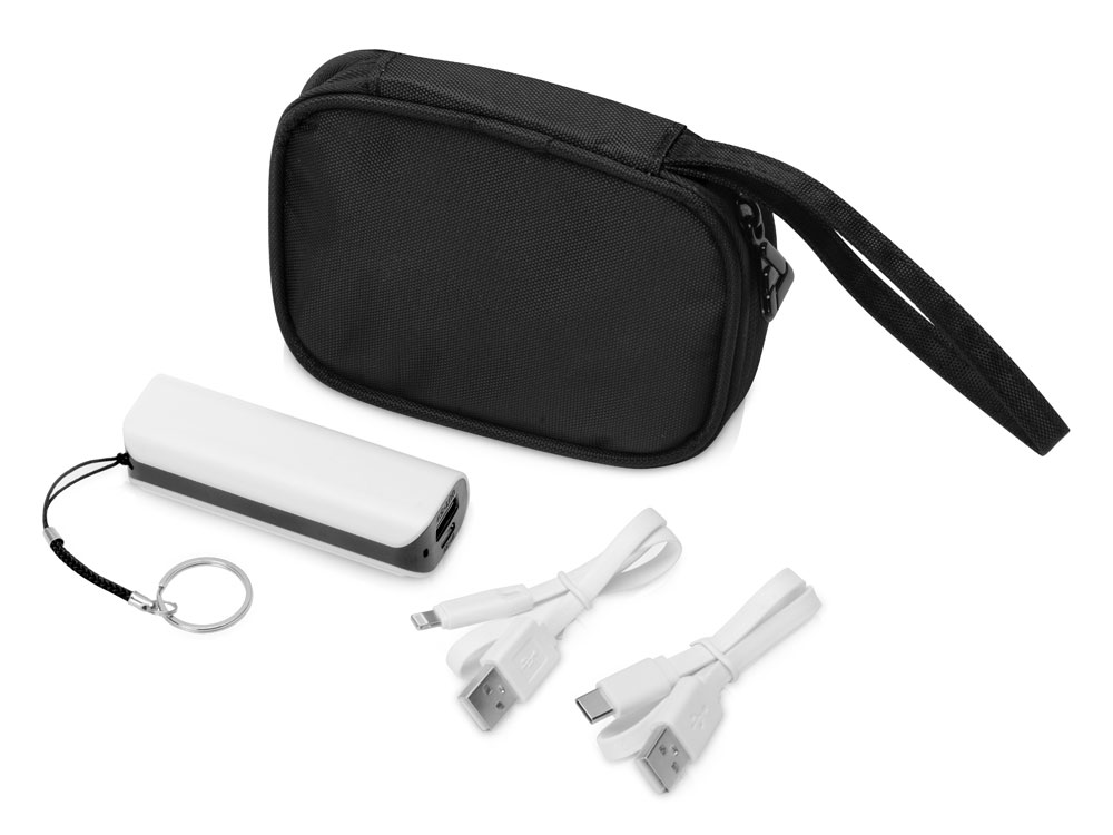 Подарочный набор с повербанком Nathom с логотипом  | Print Logo