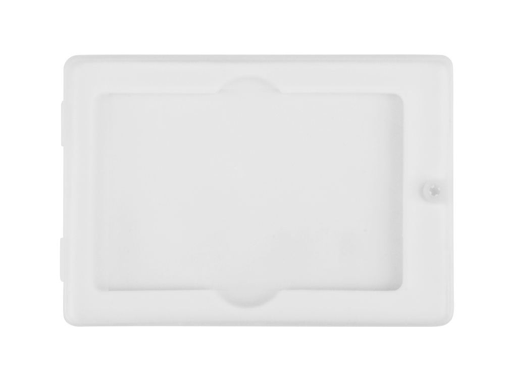 Коробка для флеш-карт Cell в шубере, белый прозрачный