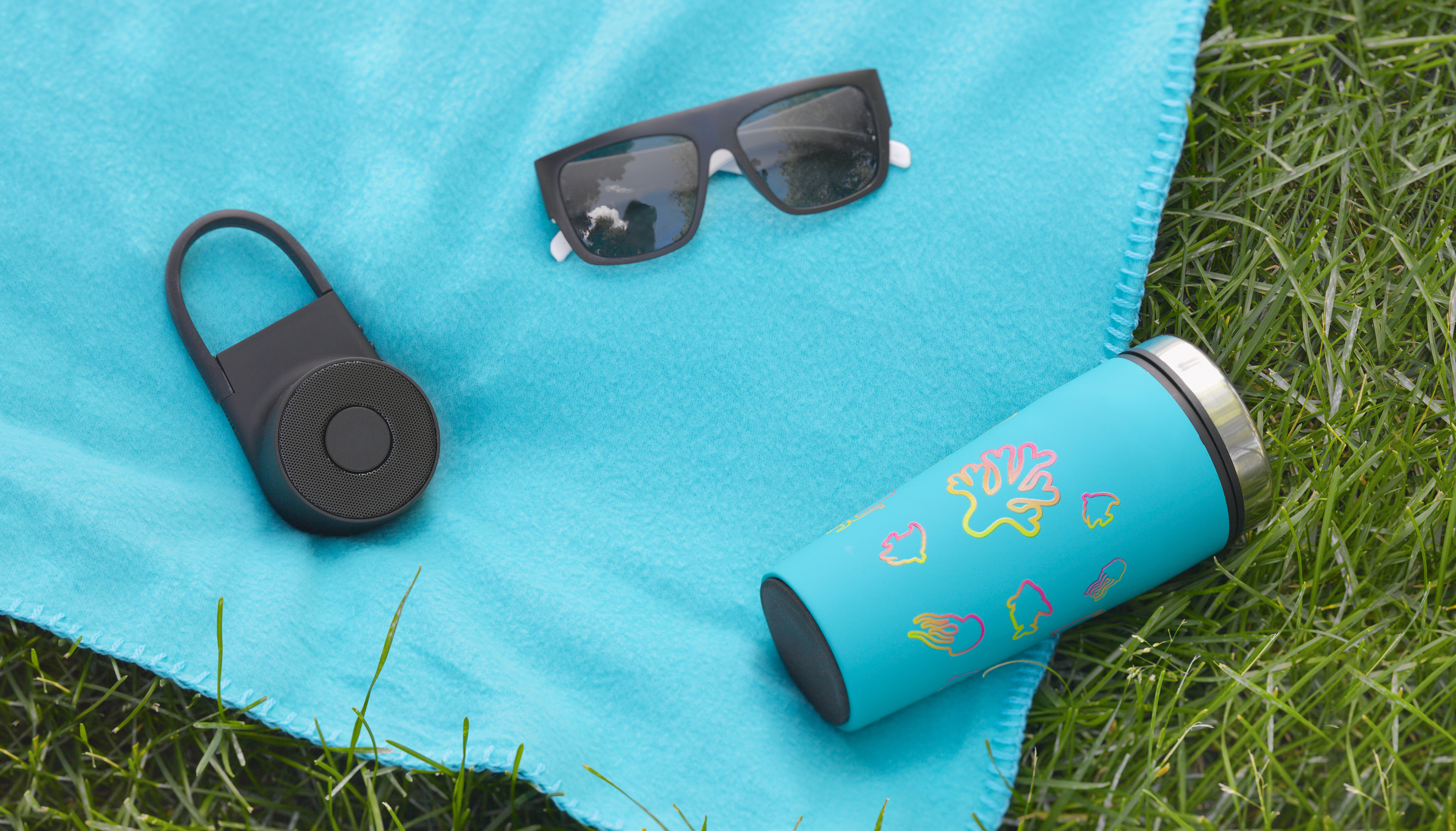 Плед "Байкал", синий