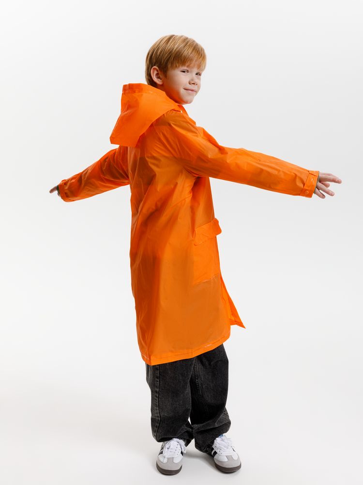 Дождевик детский RainDrop Kids, оранжевый, 12 лет (рост 142-152)