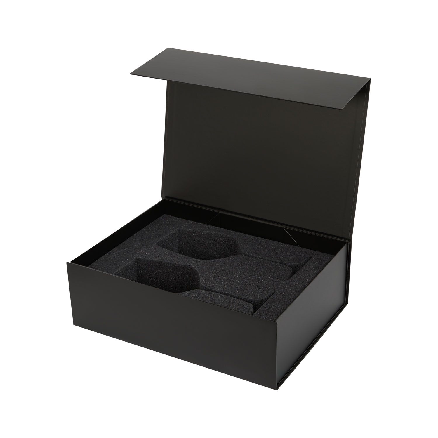 Ложемент под 2 бокала для вина в среднюю коробку-трансформер (арт. 695721) — пример нанесения логотипа (Portobello подарочная упаковка) | Print Logo