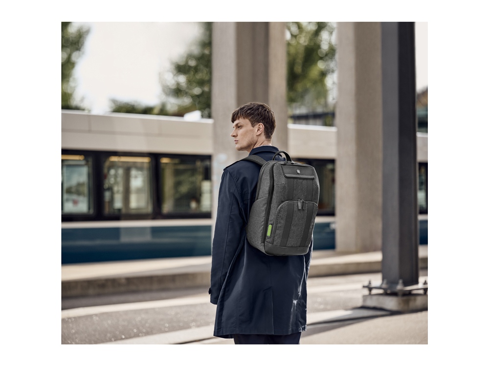 Рюкзак VICTORINOX Architecture Urban 2 Deluxe Backpack 15, серый, полиэстер/кожа, 31x23x46 см, 23 л