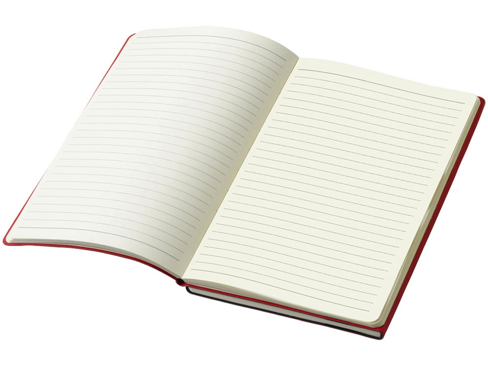 Блокнот А5 Doppio, черный/красный