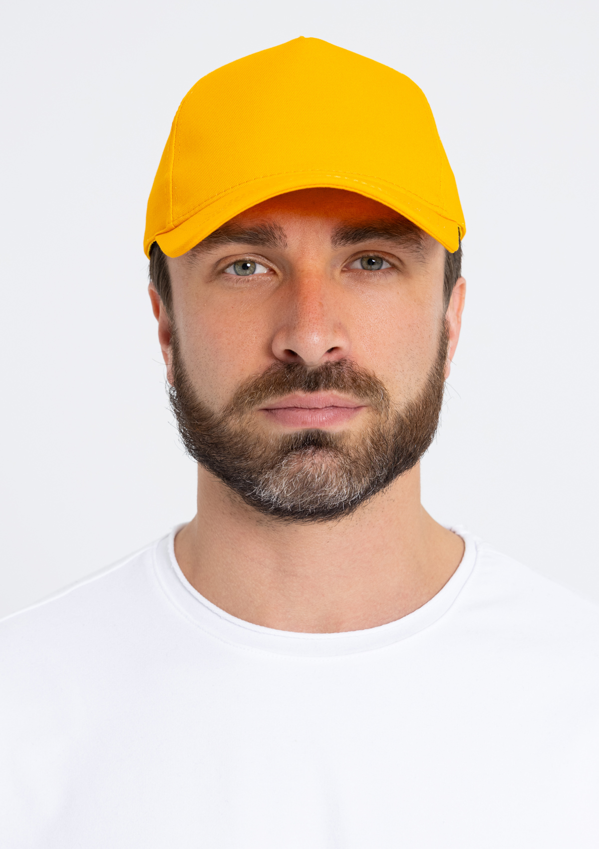 Бейсболка STAN 5 клиньев хлопок 280, 03, Жёлтый,  (12/1)  (56-58)