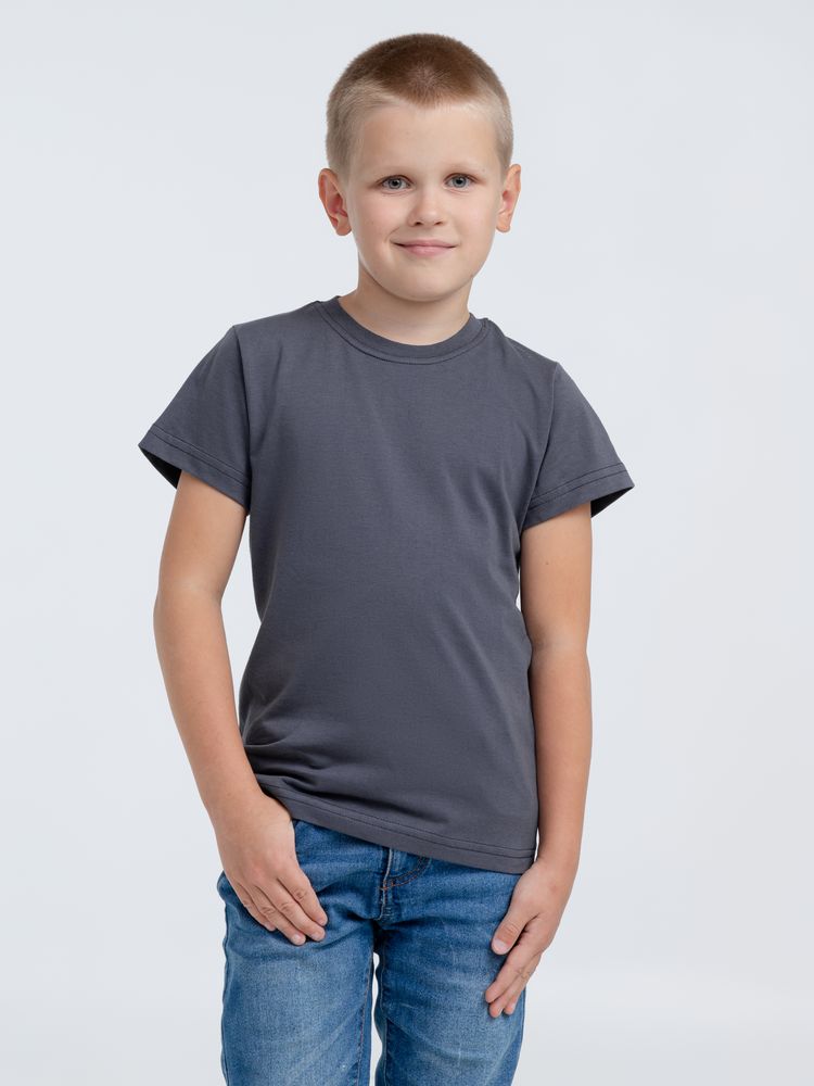 Футболка детская T-Bolka Kids, темно-серая (графит), 12 лет