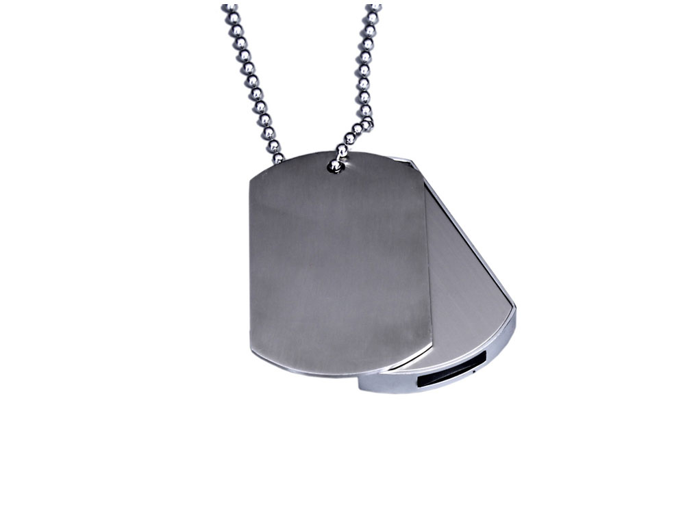 USB 2.0-флешка на 32 Гб в виде армейского жетона с логотипом  | Print Logo