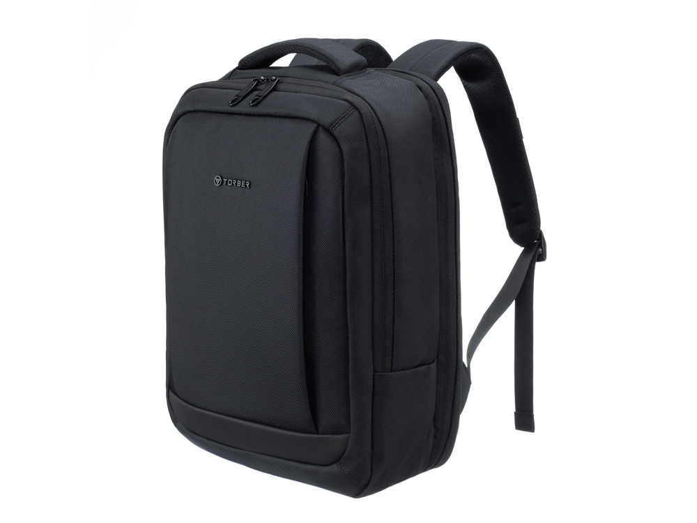 Рюкзак TORBER VOYAGE c отделением для ноутбука 17'', черный, полиэстер 900D, 31х17х44 см, 18 л