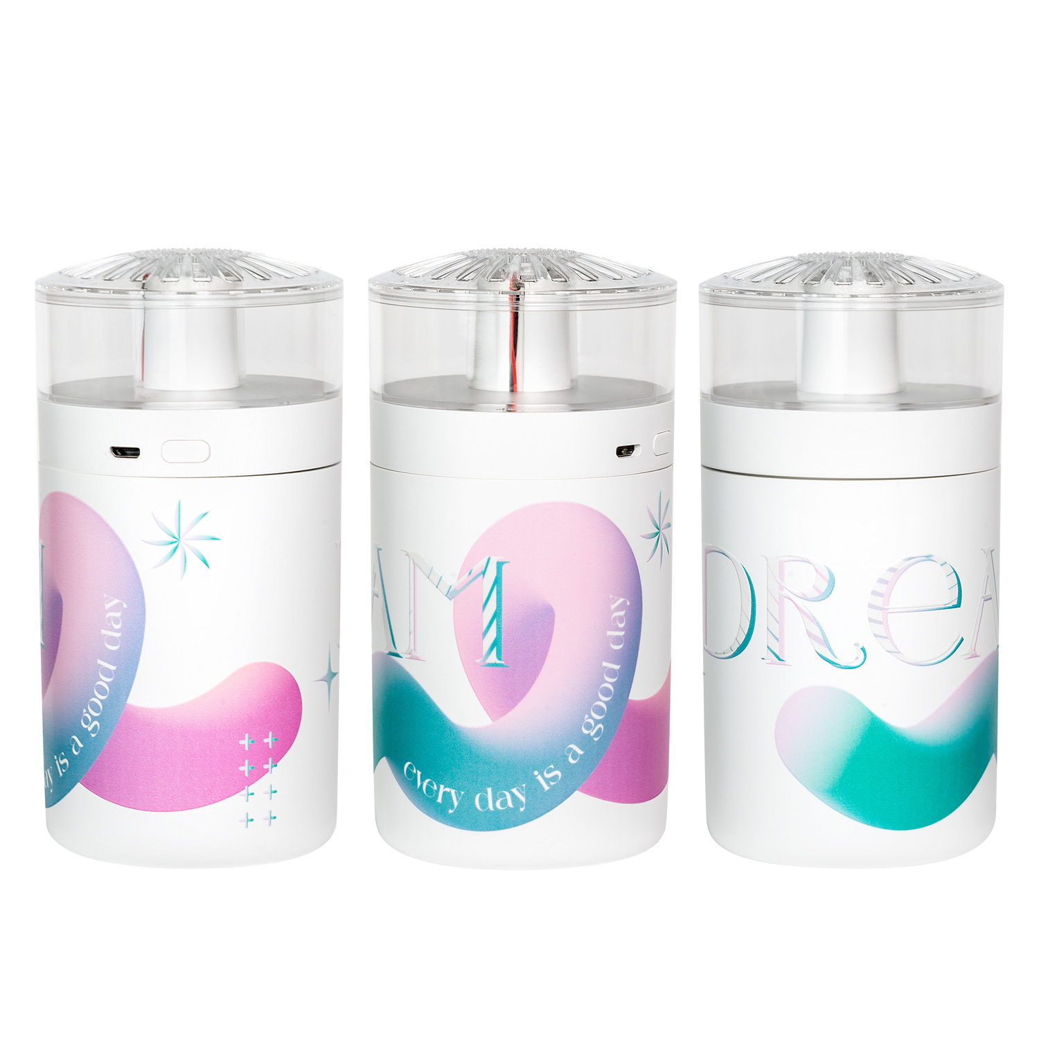 Увлажнитель воздуха с подсветкой и соляными кристаллами Кристалл (Crystal) фото на сайте Print Logo.