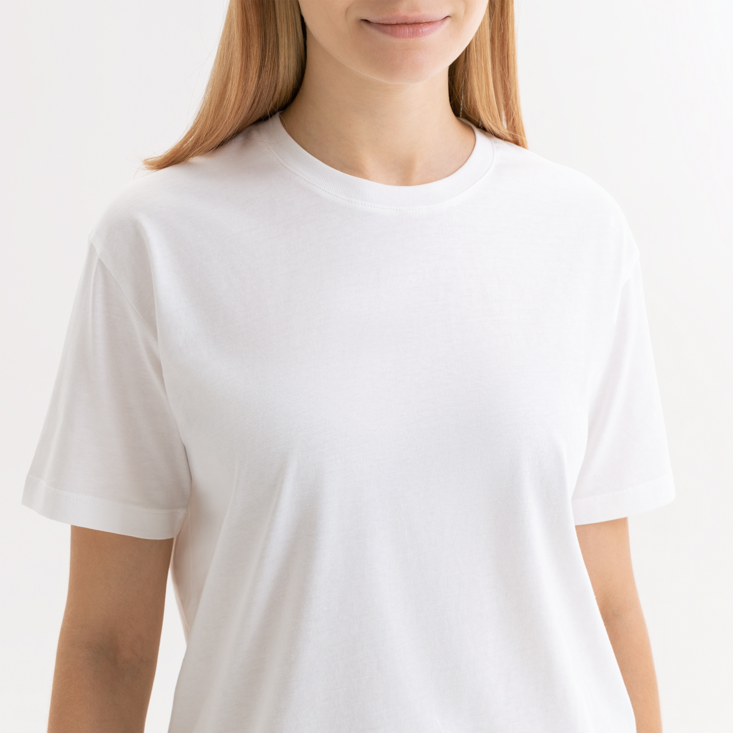 Футболка унисекс KRIS, 150 гр., белая (теплого оттенка), размер XS