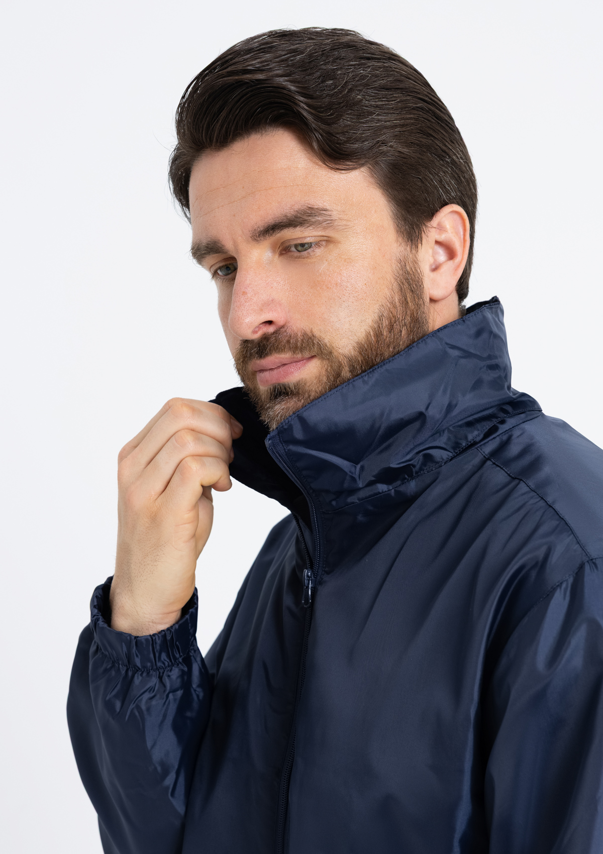 Ветровка утепленная унисекс STAN, 60, дюспо 210T, Тёмно-синий,  (46)  (56/XXXL)