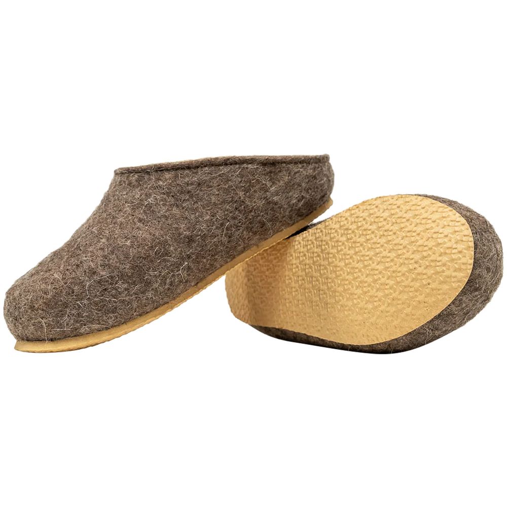 Домашние валенки Step, серо-коричневые (натуральные), размер 47