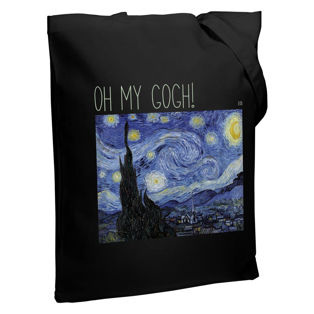 Холщовая сумка «Oh my Gogh!» — пример нанесения логотипа (Соль) | Print Logo
