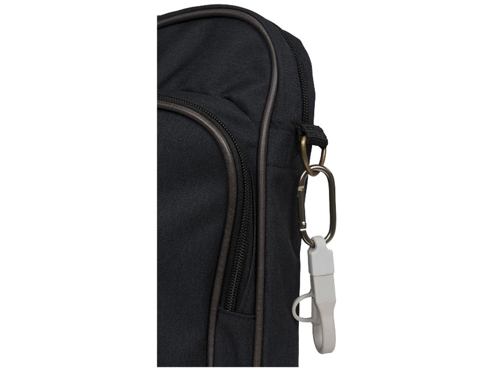 Кабель для зарядки Fold 3-в-1 с карабином, серый