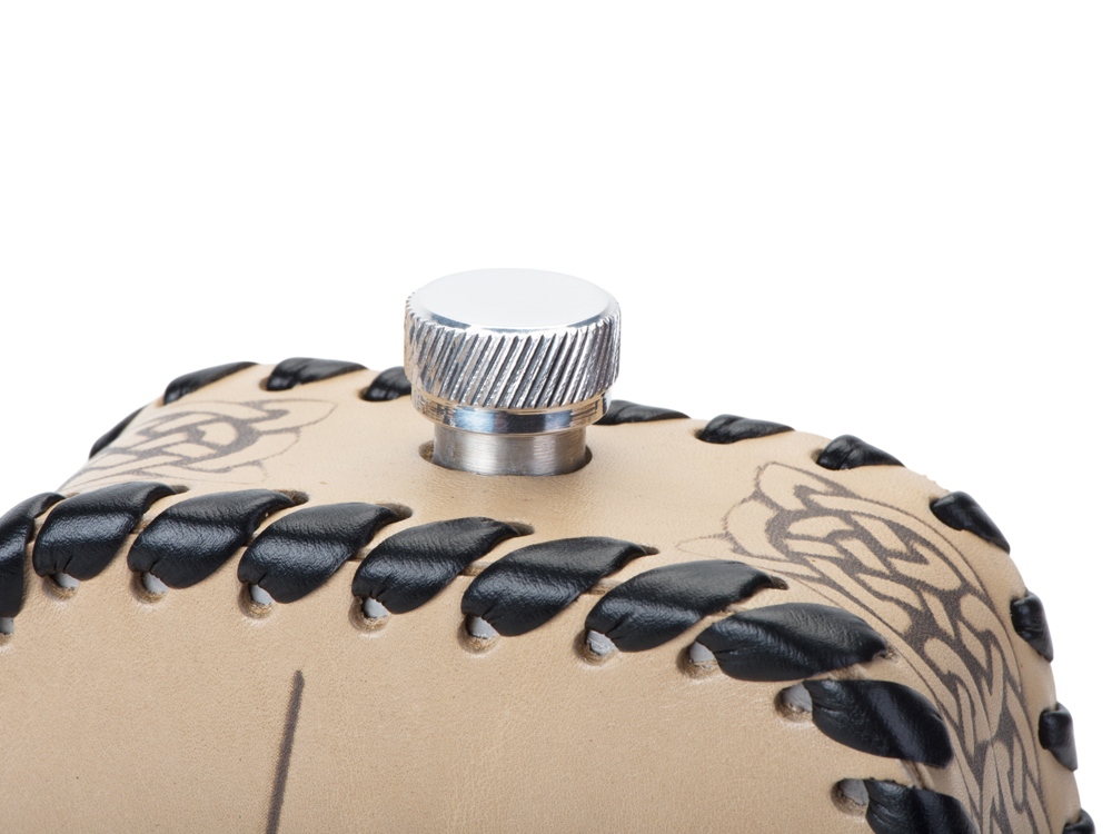 Фляга 508 (белая кожа), 0,7 л