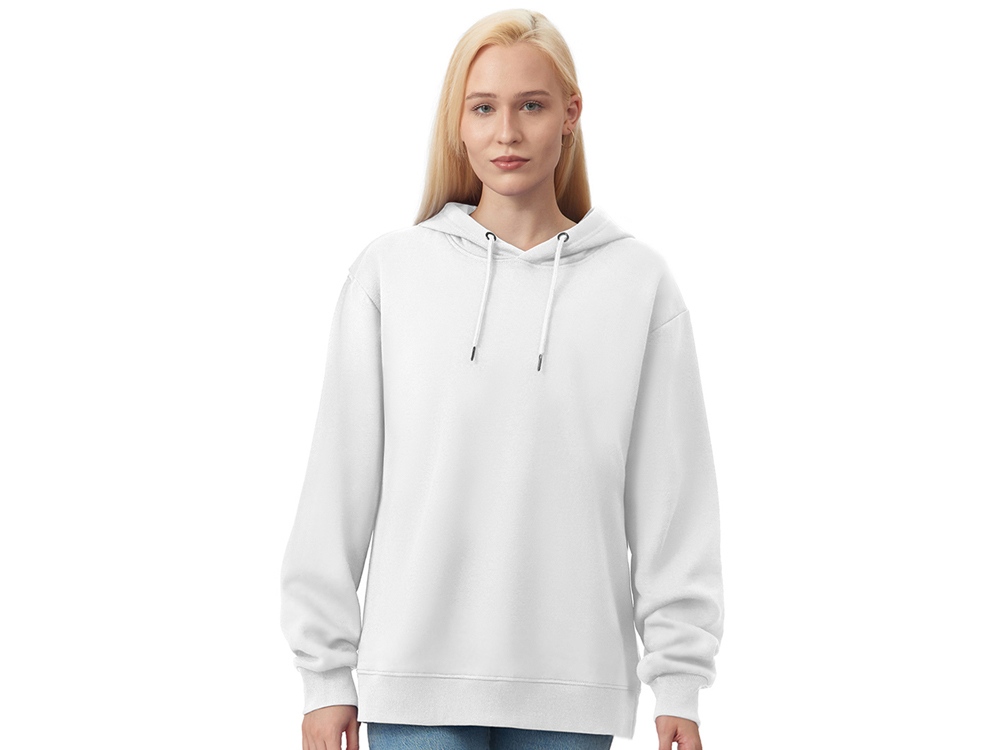 Толстовка с капюшоном оверсайз Lisbon унисекс, белый