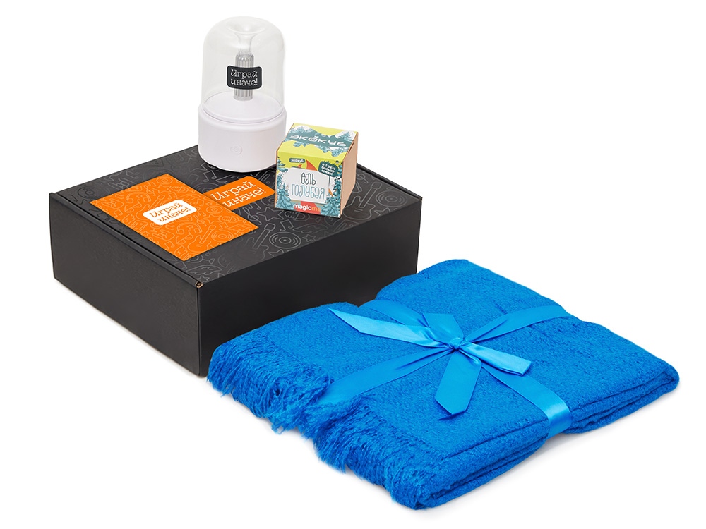 Подарочный набор Re:y. Grow с пледом, увлажнителем и набором для выращивания с логотипом  | Print Logo