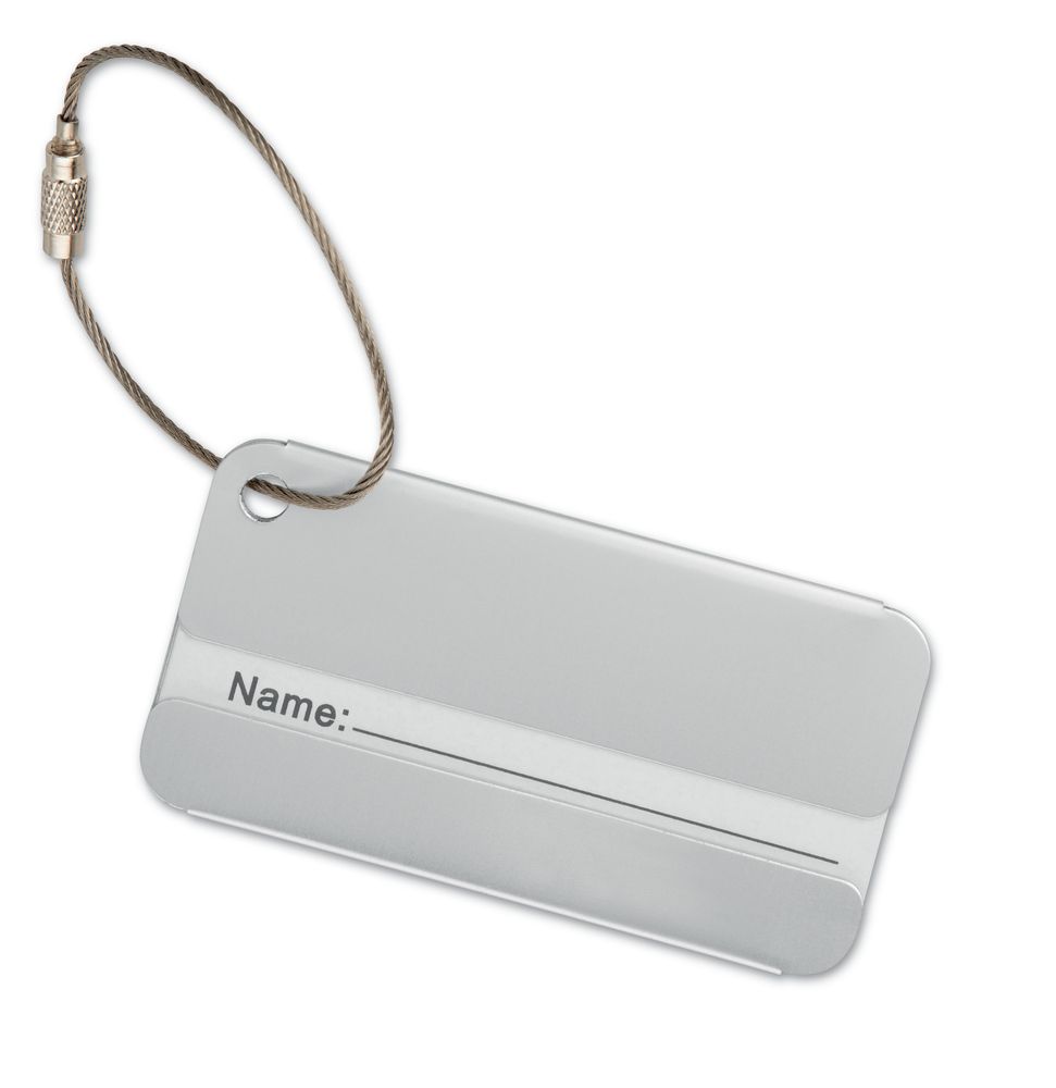 Бирка для багажа Aluminum с логотипом  | Print Logo