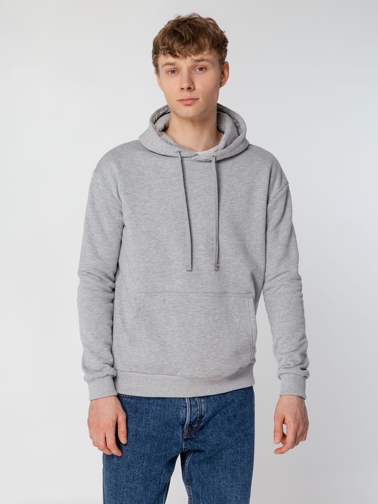 Толстовка с капюшоном Unit Kirenga Heavy серый меланж, размер S
