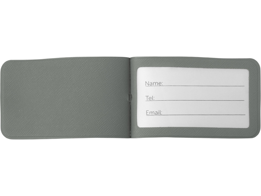 Багажная бирка Favor на силиконовой петле, серый