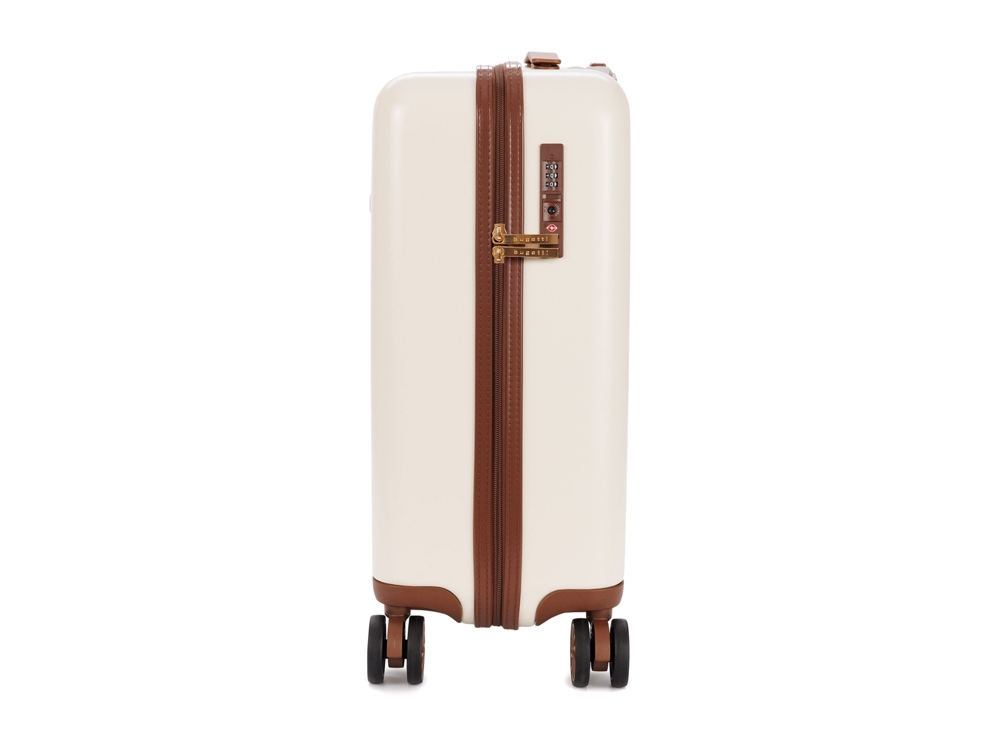 Чемодан для ручной клади BUGATTI АМЕЛИЯ | AMELIA, бежевый, поликарбонат / АБС-пластик, 32х22х53 см, 30 л