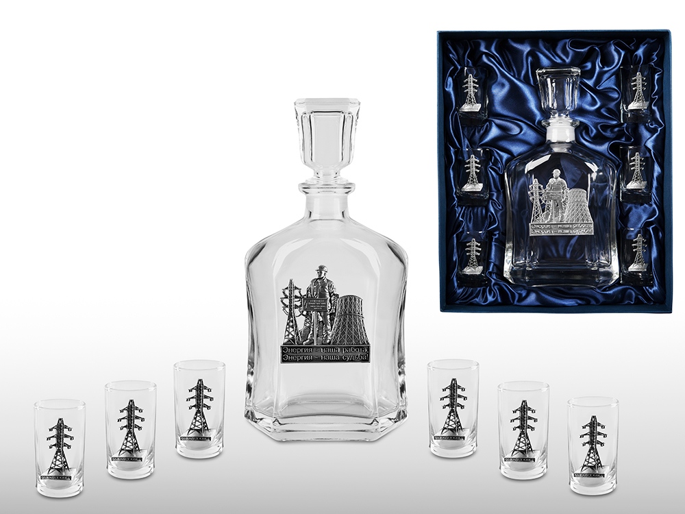 Набор для водки Энергетики с логотипом  | Print Logo