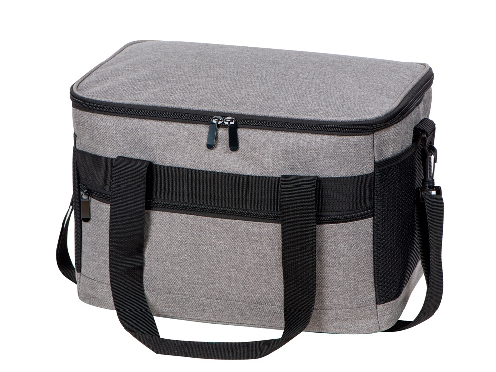 Подарочный набор с пледом и колонкой в сумке - холодильнике  Musical trek, красный