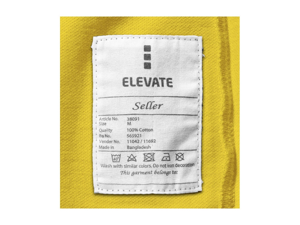 Рубашка поло Seller женская, желтый