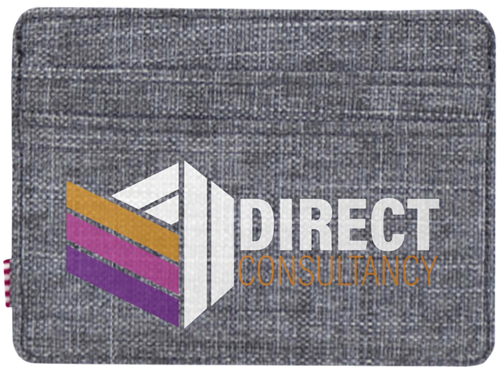 Herschel Charlie держатель для карт с RFID-защитой из переработанного материала - Серый яркий