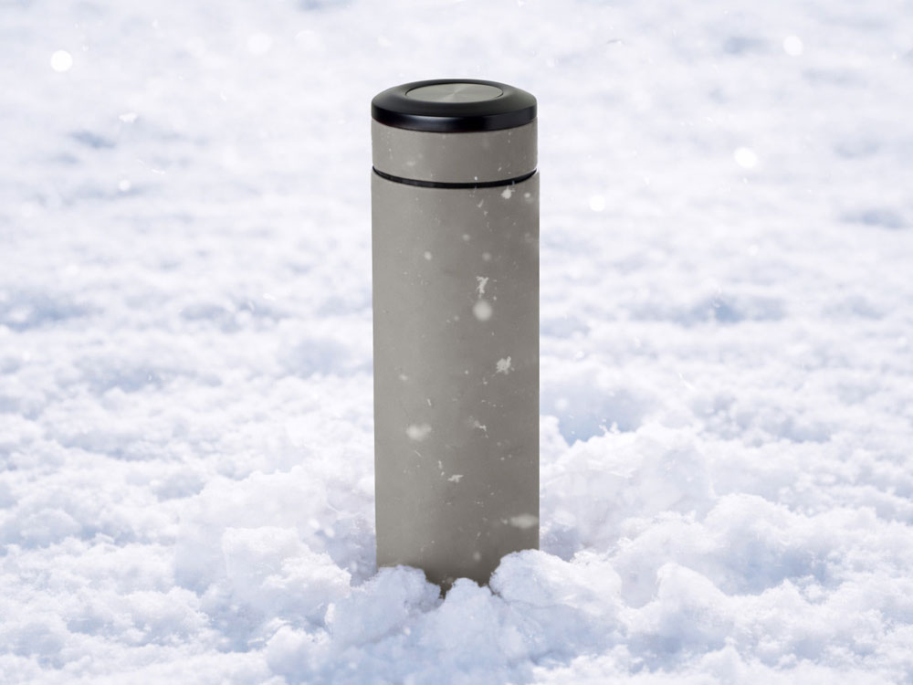 Вакуумный термос Vacuum Flask C1, soft touch, 420мл, серый