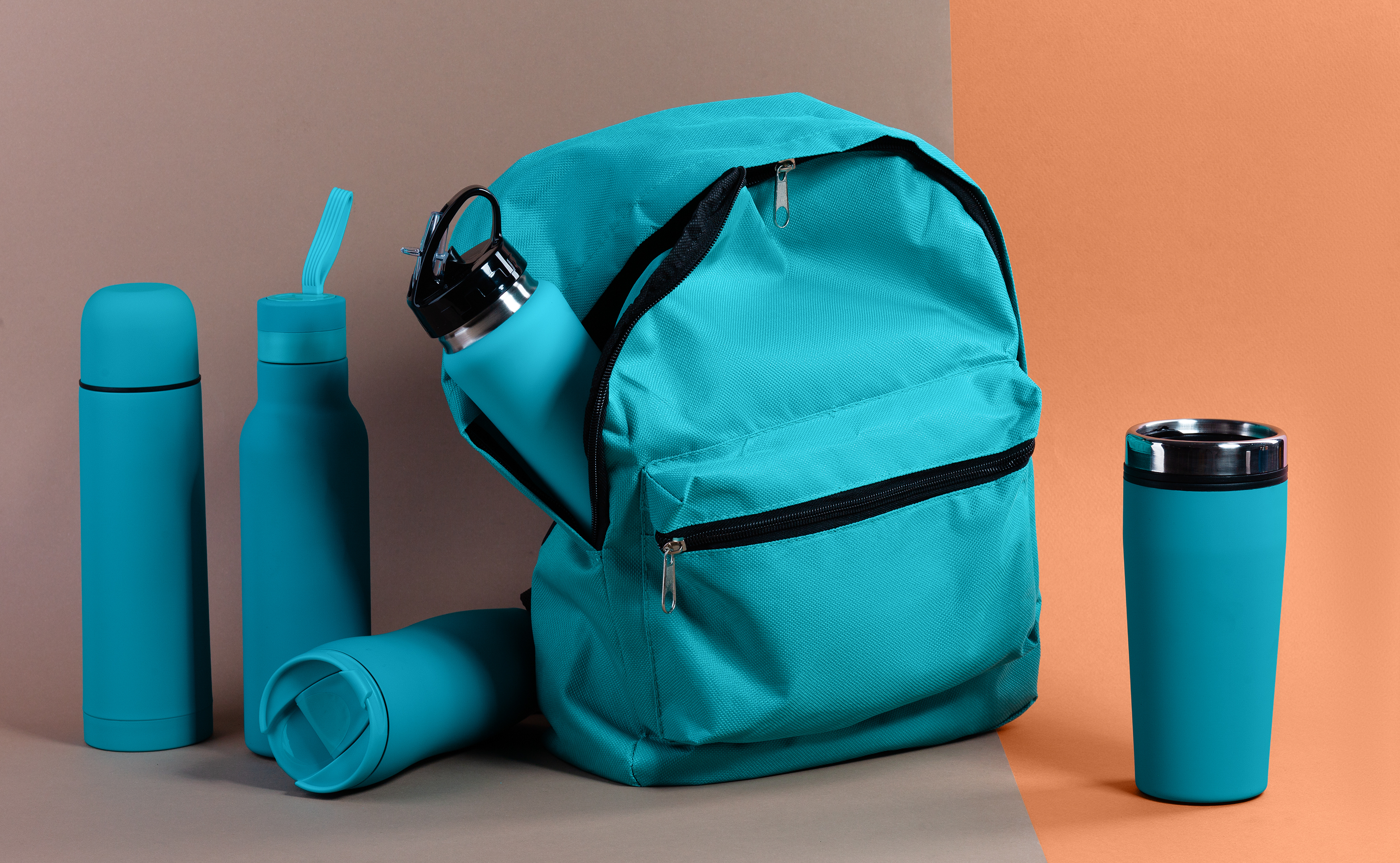 Термостакан "Европа" 500 мл, покрытие soft touch, фиолетовый