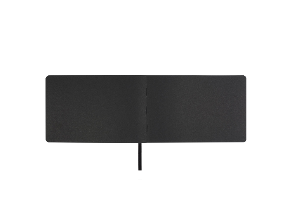 Скетчбук Sketch & Art в мягком переплете 210х140 мм, 48 л. черной бумаги 200 гр., черный