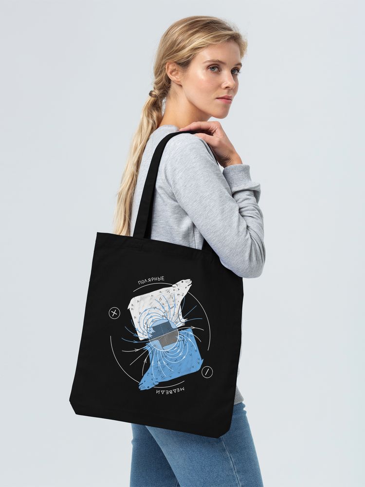 Холщовая сумка «Полярные медведи» — пример нанесения логотипа (CoolColor) | Print Logo