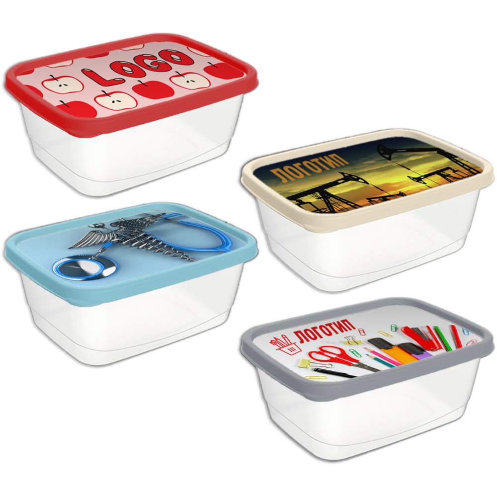 Контейнер для продуктов Kontti на заказ — пример нанесения логотипа (сделано в России) | Print Logo