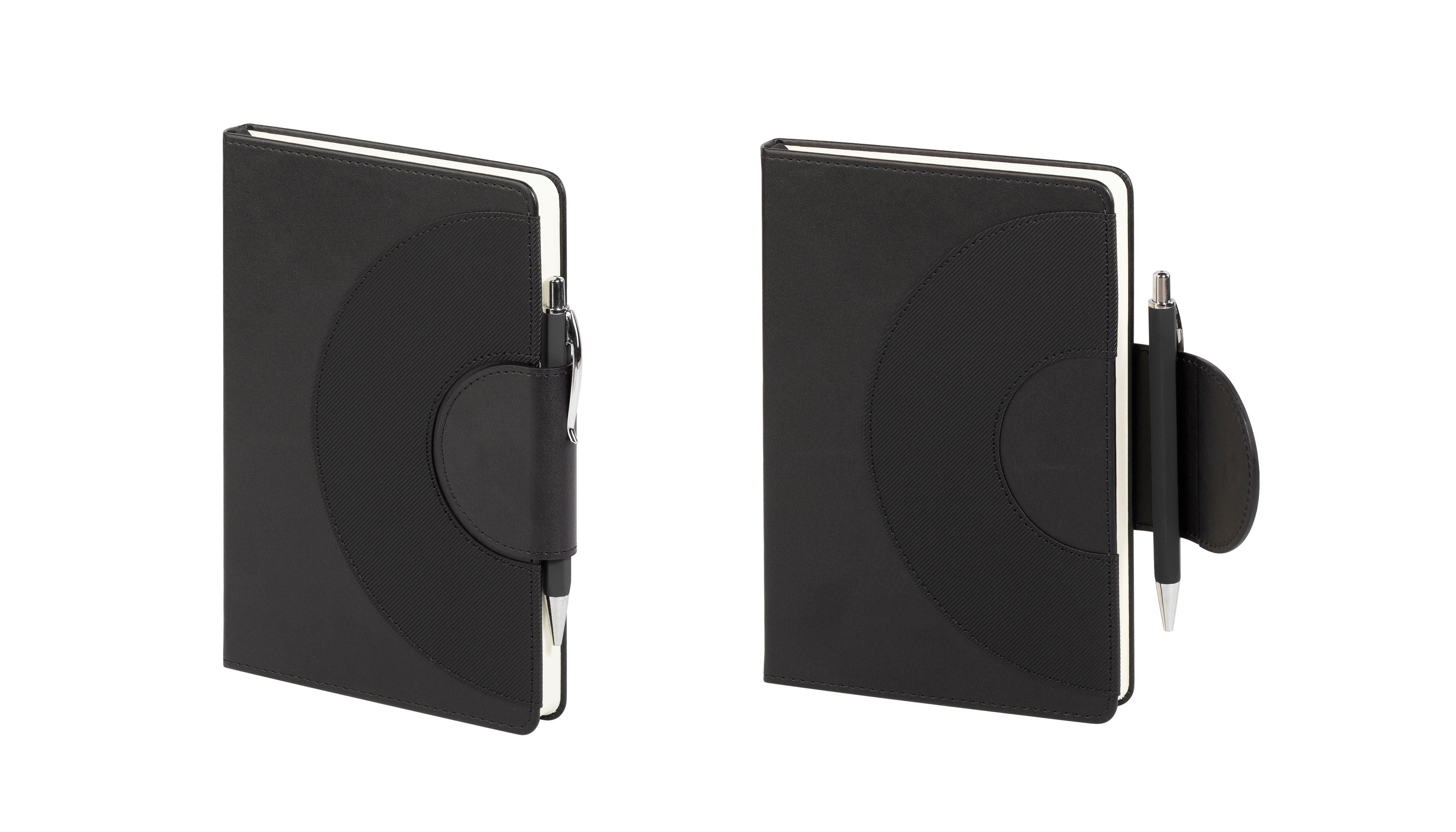 Ежедневник недатированный "Сицилия", формат А5, черный, темно-синий