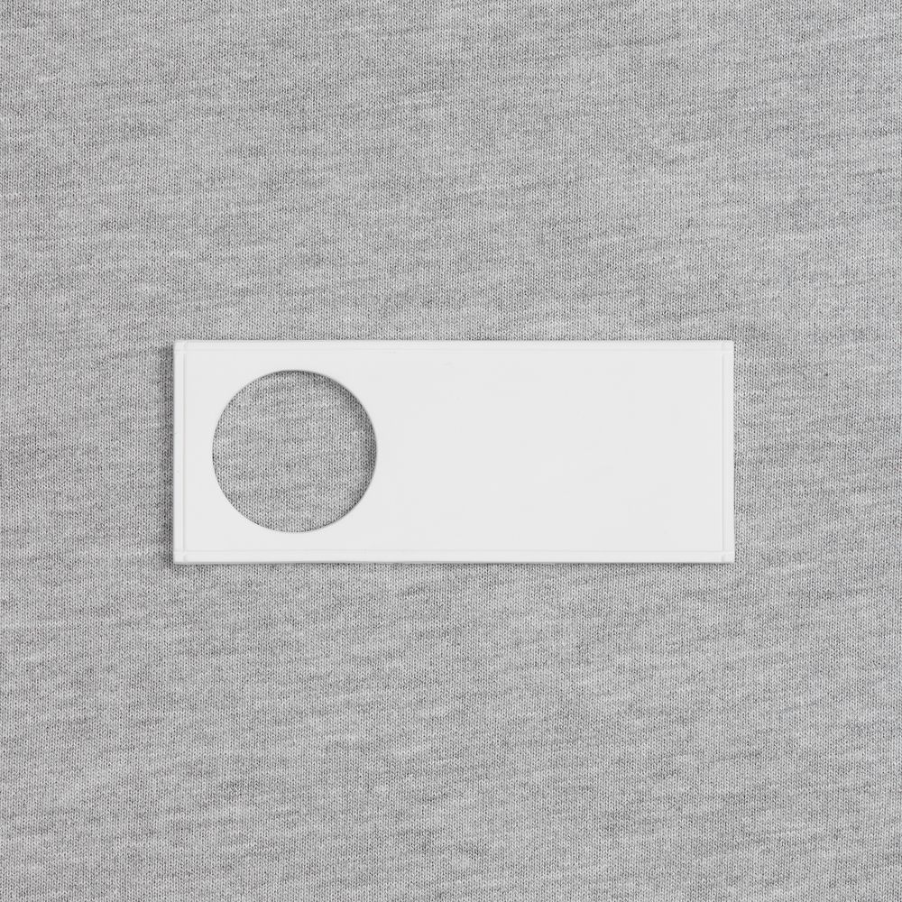 Лейбл из ПВХ с вырубкой «Круг» фото в интернет-магазине Print Logo.