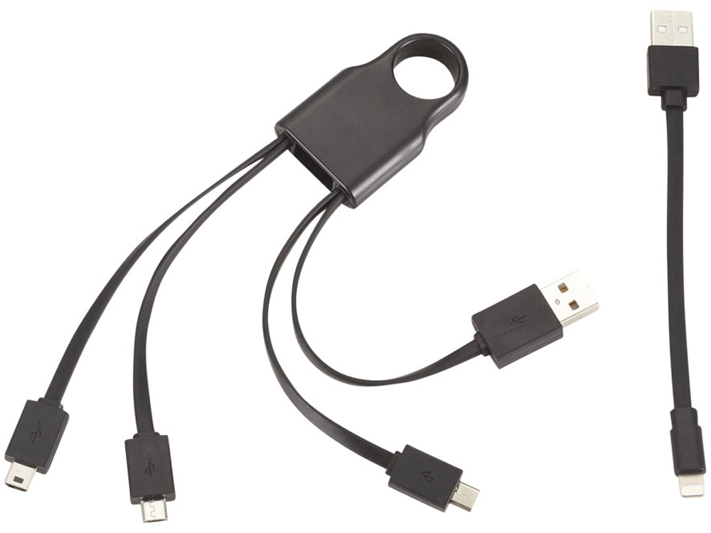 Кабель для зарядки Squad 4-в-1, черный