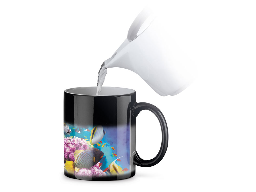 Керамическая кружка 350мл WOW с логотипом  | Print Logo