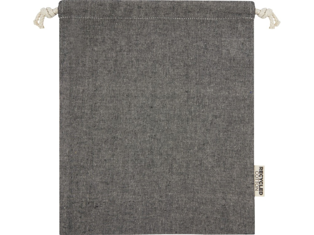 Средняя подарочная сумка Pheebs объемом 1,5 л из хлопка плотностью 150 г/м2, черный