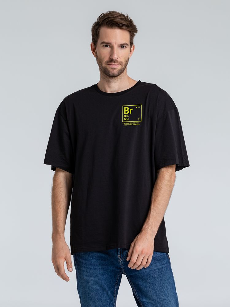 Футболка оверсайз «Бро» с логотипом Соль | Print Logo