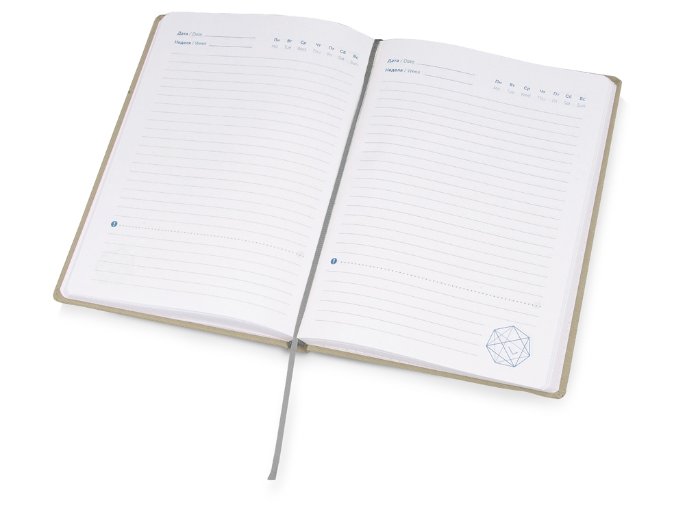 Ежедневник недатированный А5 Strap AR , светло-серый