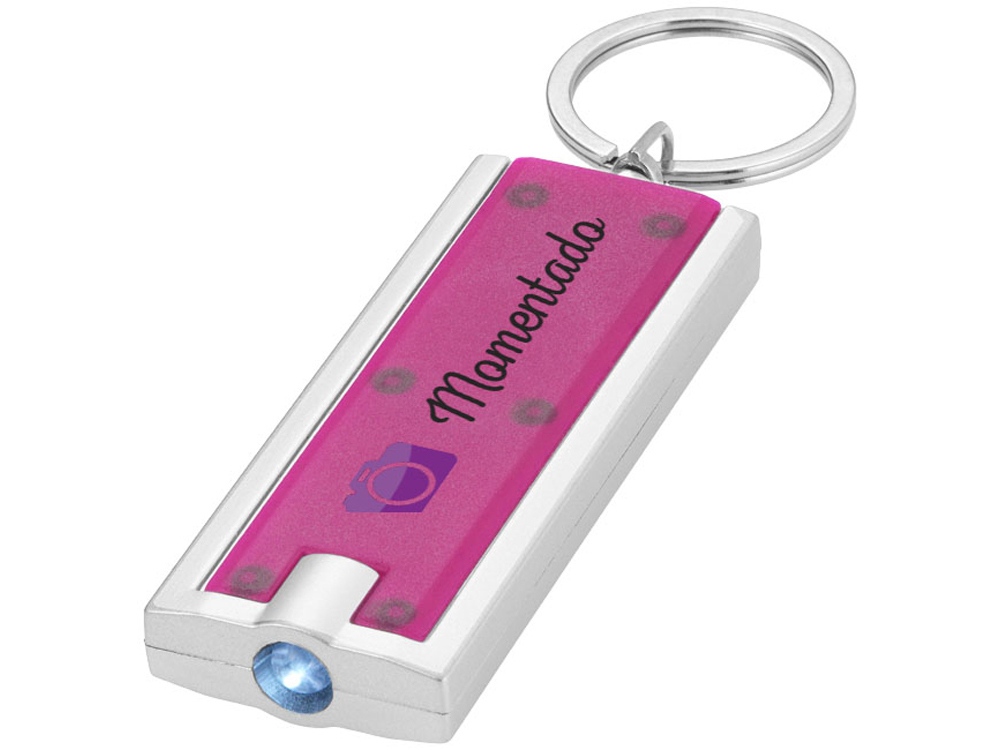 Брелок-фонарик Castor, фуксия