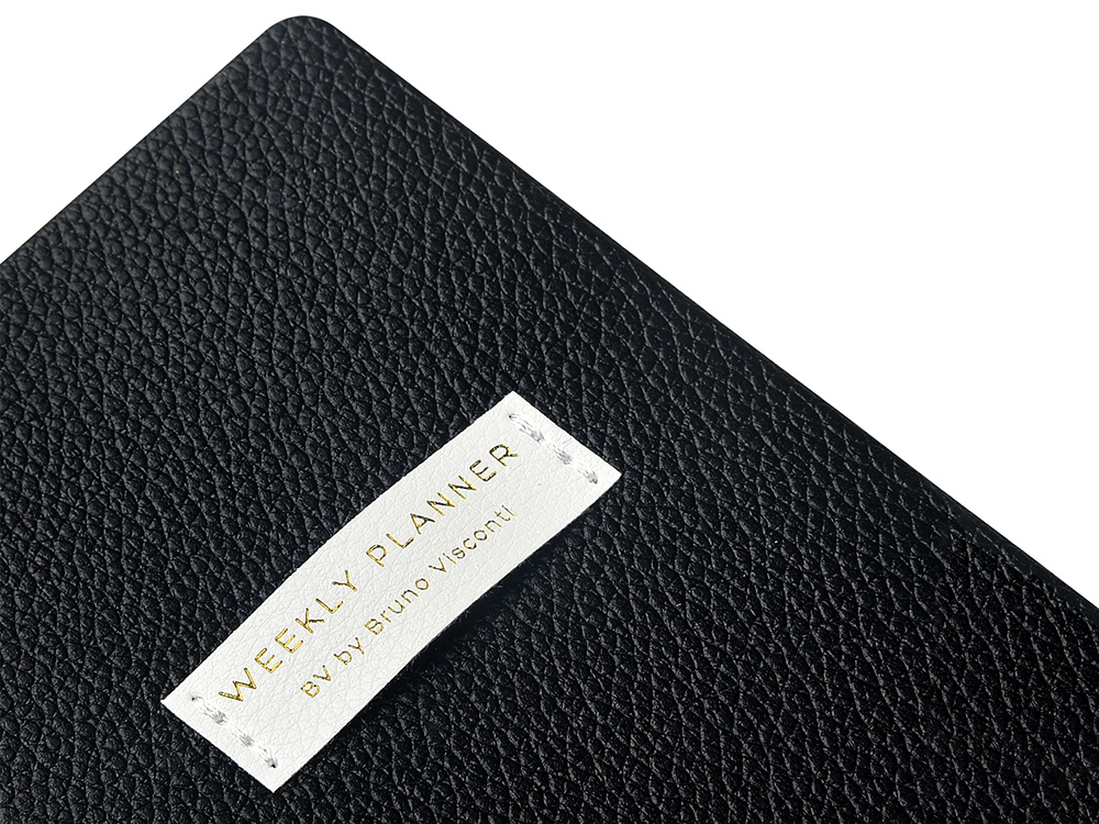 Еженедельник недатированный А6 Black с нашивкой, черный