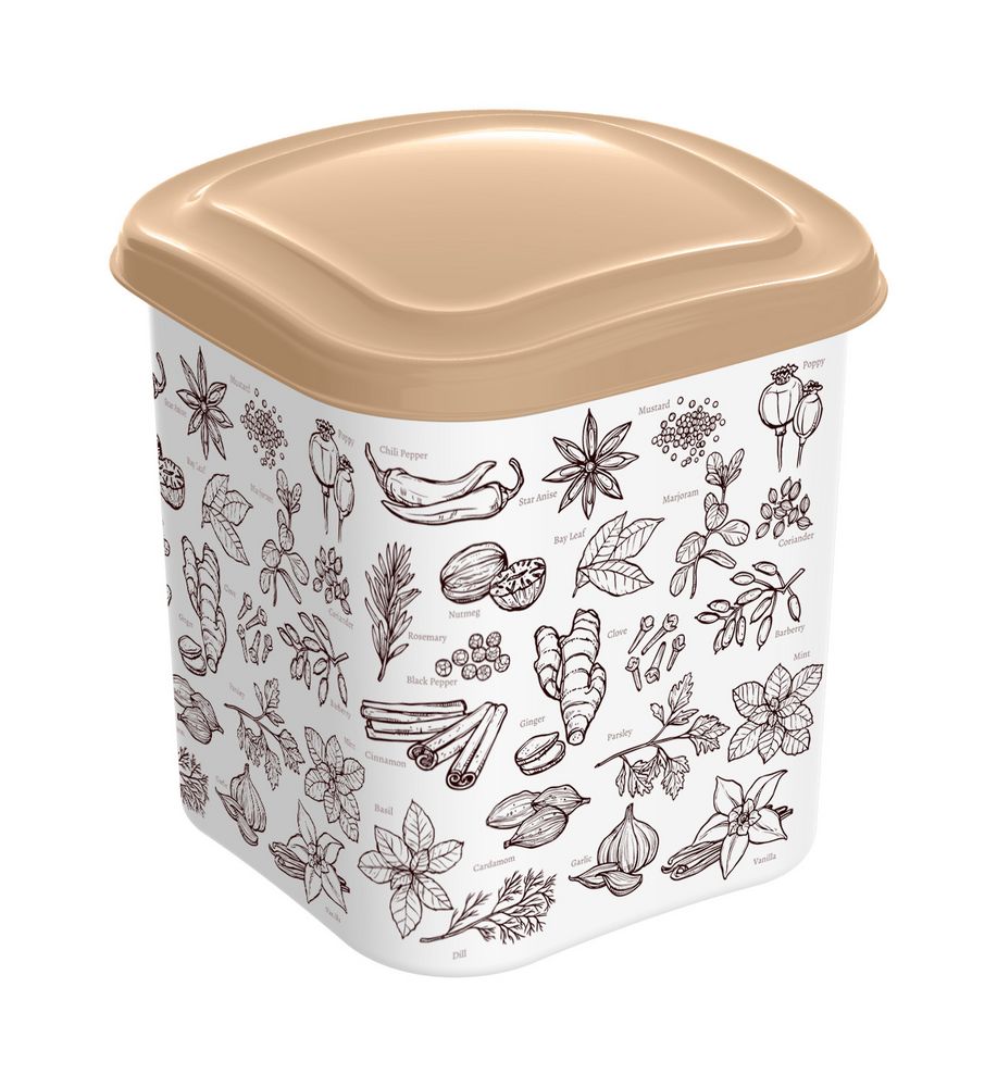 Емкость для сыпучих продуктов Talpa на заказ — пример нанесения логотипа (сделано в России) | Print Logo