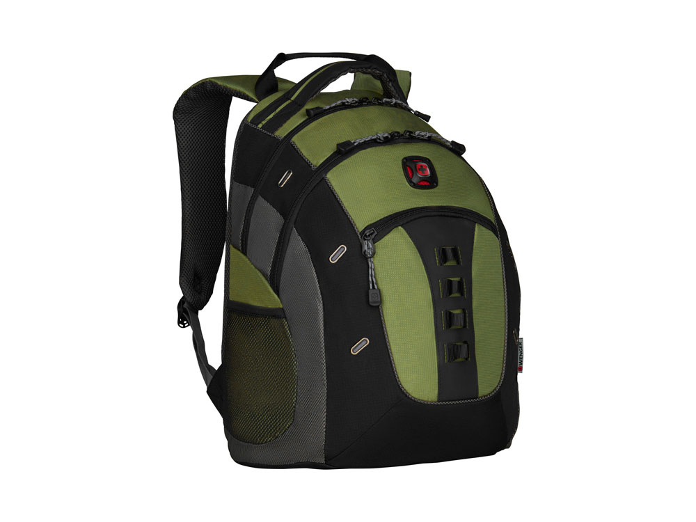 Рюкзак Granite WENGER 16, зеленый, полиэстер, 38 x 25 x 49 см, 27 л