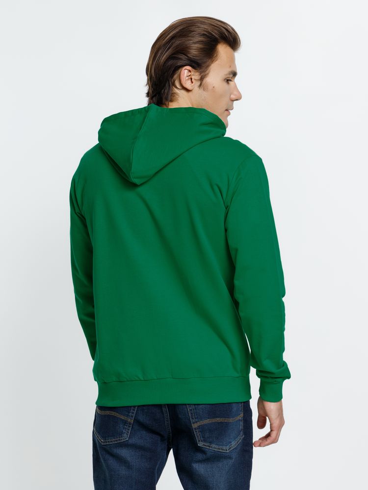 Толстовка на молнии с капюшоном Siverga 2.0, зеленая, размер XS