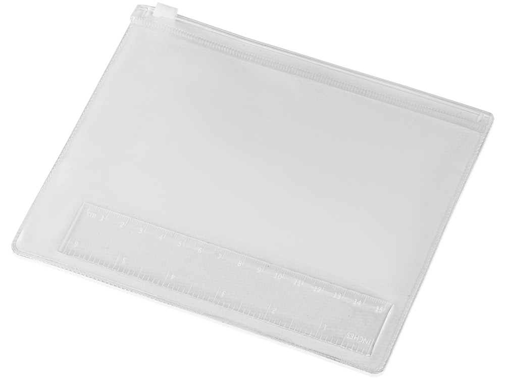 Набор канцелярский: пенал, линейка с логотипом  | Print Logo