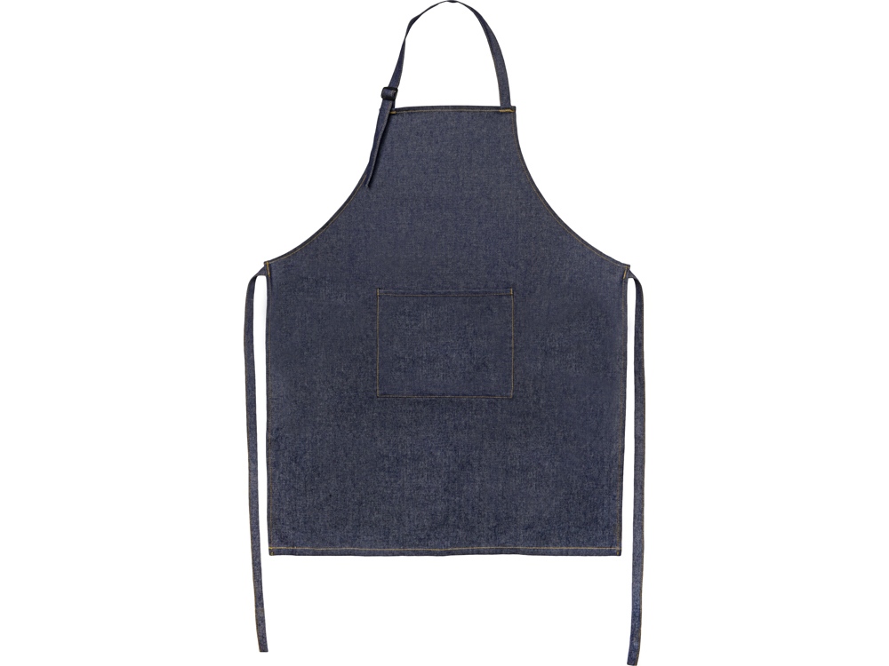 Джинсовый фартук Indigo с логотипом  | Print Logo