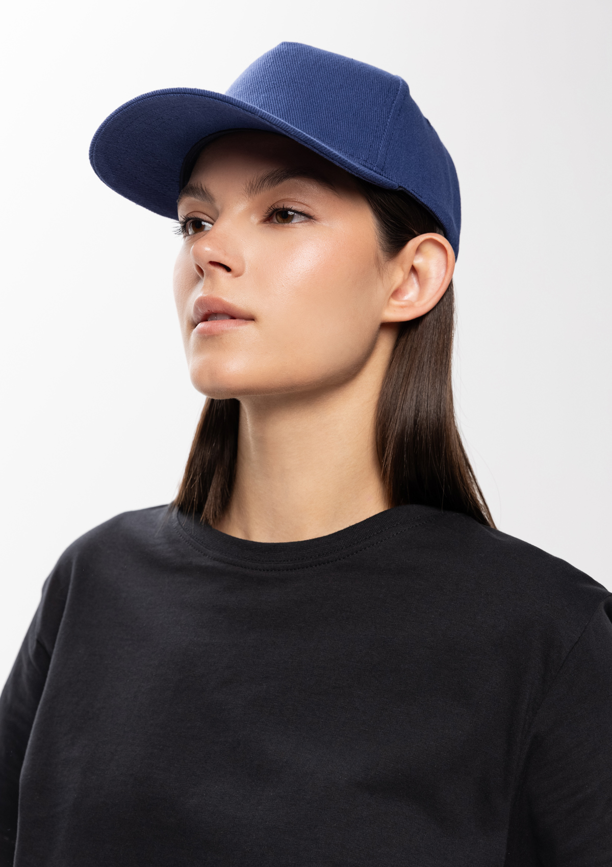 Бейсболка STAN 5 клиньев хлопок 280, 03, Синий,  (16/1)  (56-58)